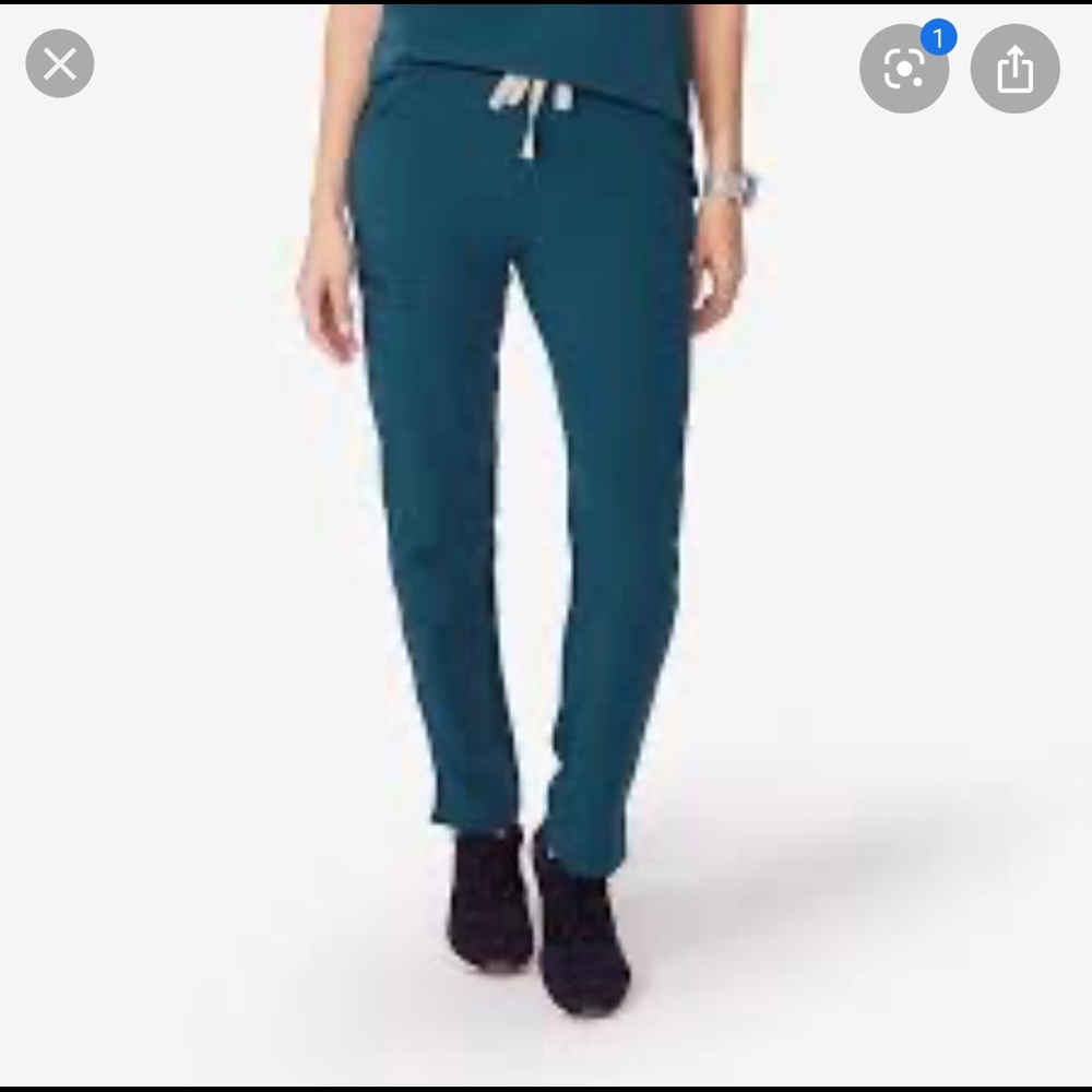 Figs scrubs Yola skinny Caribbean blue
